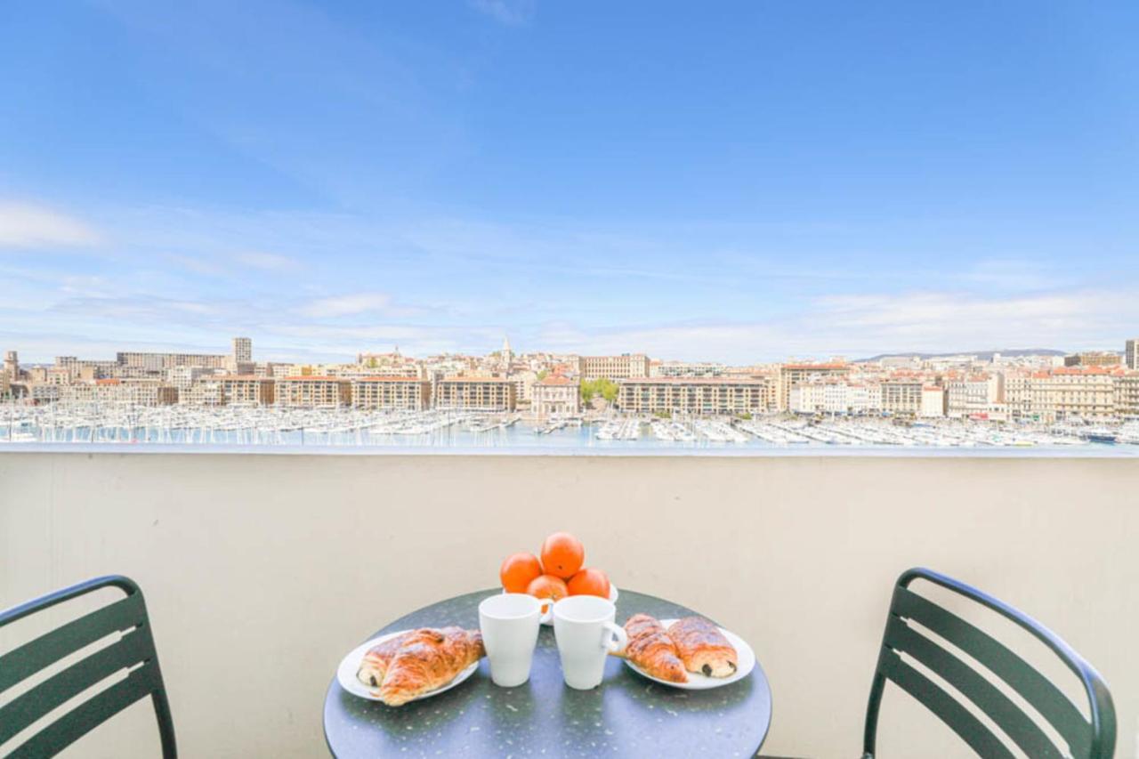 Vieux-Port - Vue Exceptionnelle - 3 Ch Et Clim Apartment Марсилия Екстериор снимка