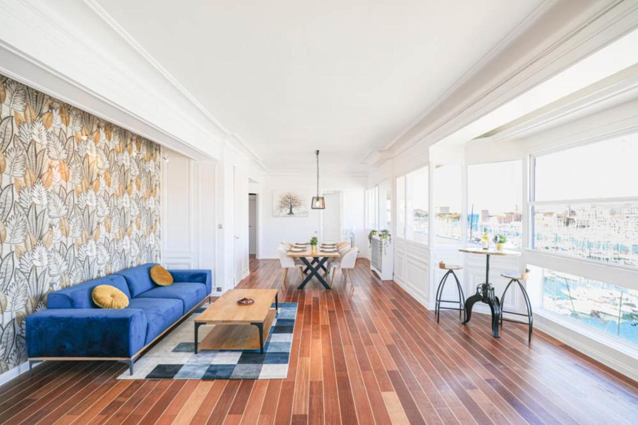 Vieux-Port - Vue Exceptionnelle - 3 Ch Et Clim Apartment Марсилия Екстериор снимка